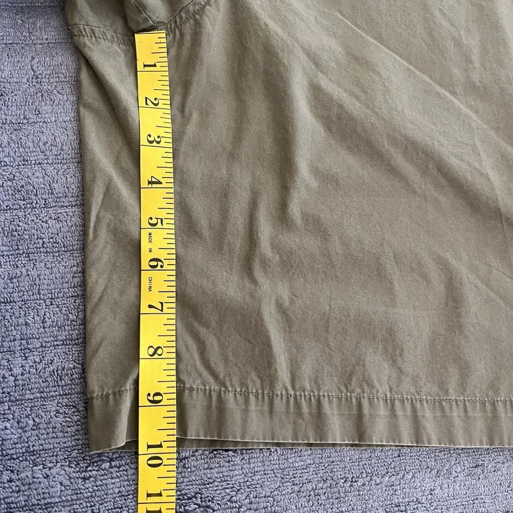 Lauren Ralph Lauren Shorts Womens 14 Olive Green Cotton Cargo Utility‎ Bermuda
